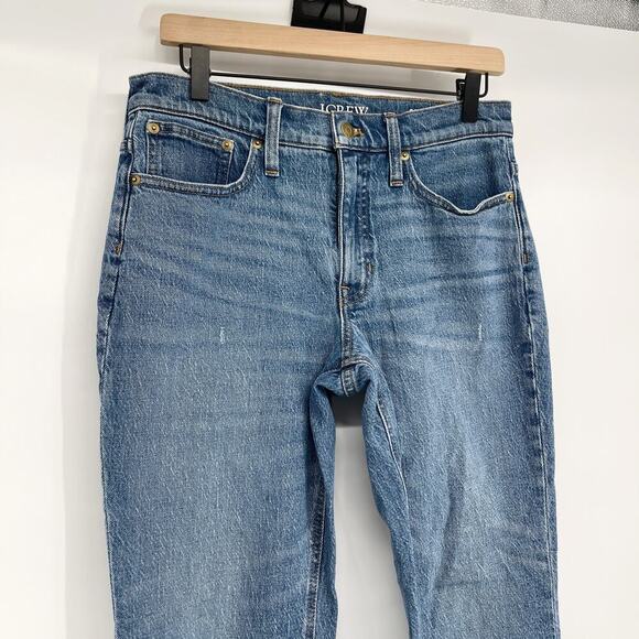 J.Crew 9'' Demi Boot Crop Jean in Clyde Wash Medium Blue Size 28 - Picture 5 of 10